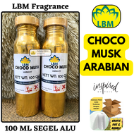 Bibit Parfum CHOCO MUSK Arabian ( 100 ML SEGEL LBM Fragrance ) LBM Fragrance - PERFUME Murni Non Alk