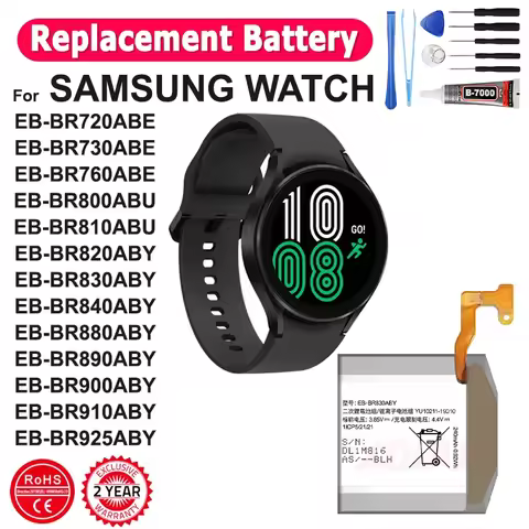 New Battery For Samsung Galaxy Watch Gear Live/S2 classic/Gear S4/Gear 1/Active 1 2 3/ Watch 3/ Gear