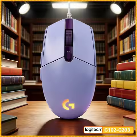 Logitech G203 Prodigy RGB Gaming Mouse Wired 200-8000 DPI 6 Buttons Mechanical Tensioning 1000Hz Pol