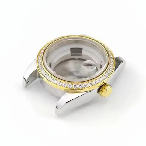 31mm NH05 Woman Watch Case Diamond Unbranded Fit For Seiko Lady-Datejust NH06 Automatic Movement Mod