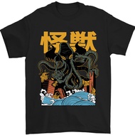Cthulhu Japanese Anime Kraken Mens T-Shirt 100% Cotton