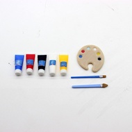 1: 12 Doll House Play House Toys Miniature Paint Mini Brush Palette Model Girl's Favorite Toys 12.1 