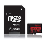 Apacer microSDXC UHS-I U1-64GB(讀85MB/s)含轉卡 記憶卡