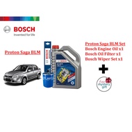 [READY STOCK] Proton Saga BLM Bosch Engine Oil + Oil Filter + Wiper