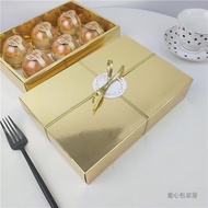 80g金色銀色6粒裝綠豆糕月餅盒
