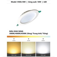 VODL18W 18W recessed ceiling light, ceiling hole 145 - 175mm, decorative led light