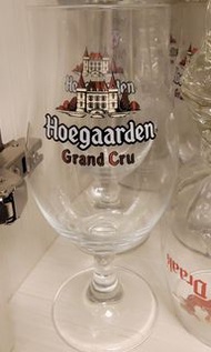 外國款式 Hoegaarden Grand Cru beer glass 啤酒杯 玻璃水杯  (另有 Asahi Kirin Orion SAPPORO Suntory Stella  Hoegaarden 1664 藍妹等啤酒產品，歡迎查詢)