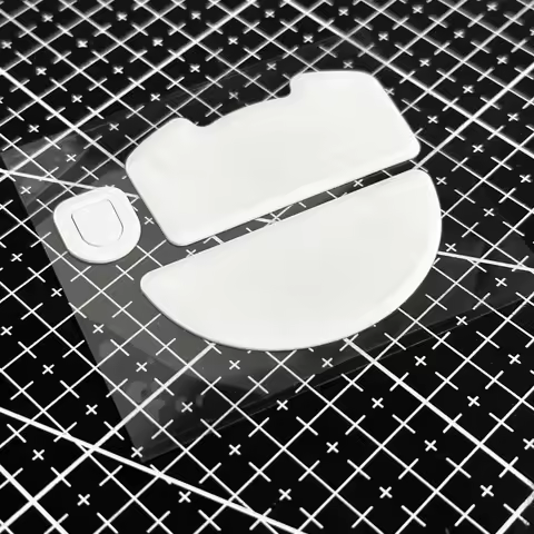 WestLab Anti-Collapsing PTFE Mouse Skates For Razer Viper V3 Pro White Arch-edged Mice Glides Feet N