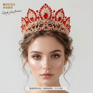 Light Luxury Gorgeous Diamond-studded Master Wedding Dress Crown Bridal Wedding Dinner Headdress Pag