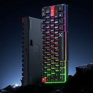 GAMEN GK110 61 Keys RGB Wired Gaming Keyboard PBT Keycaps Black SwitchSilent