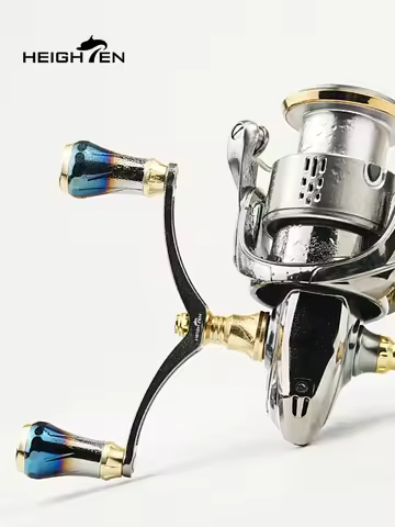 HEIGHTENS Spinning Reel Double Handle 98mm Shaft Distance with 20mm Gradient Knob That Fits SHIMANO 