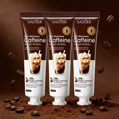 3/5pcs SADOER Caffeine Hand Cream Iced Americano 98% Pure Caffeine Avocado Oil Smooth Wrinkles Long 
