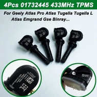 4Pcs Brand New TPMS Tire Pressure Sensor 433MHz For Geely Atlas Pro Atlas Tugella Tugella L Atlas Em