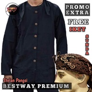 anggosae Stelan Baju Pangsi Bestway Premium Promo Free Pin + Iket Sunda Baju Adat Sunda Pangsi Stela