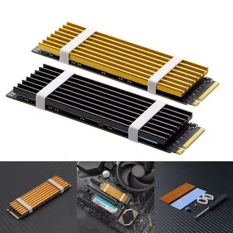 M.2 SSD NVMe Heat Sink M2 2280 SSD Hard Disk Aluminum Heatsink Radiator with Cooling Thermal Pad for