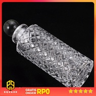 HUANYI Whisky Decanter Glass Bitter Bottle Liquor Scotch Luxury 170ml - HY-18 Original 99 Square