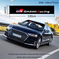 Toyota GR Car Windscreen Windshield Sticker BLACK Decorative Stickers GR Sport GR Gazoo Racing Acces