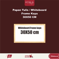 WHITEBOARD FRAME WOODEN WHITEBOARD WHITE 30x50 CM - KOALA PROJECT