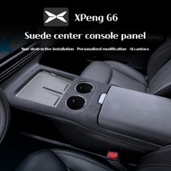 For Xpeng G6 Center Console Gear Frame Protection Plate Suede Type