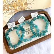 蓝磷灰随形手串 Blue Apatite Freeform Bead Bracelet