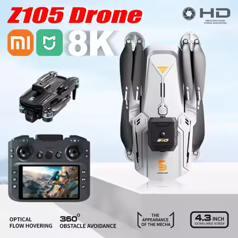 Xiaomi Mijia Z105 Drone Brushless 4.3 Big Screen Remote 4K HD Camera Optical Flow 360 Obstacle Avoid