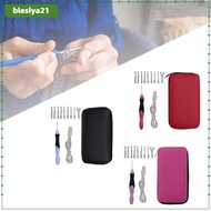 [blesiya21] 9 in 1 Light up Crochet Hooks Rechargeable Ergonomic Size 2.5mm to 6.5mm DIY Weaving wit