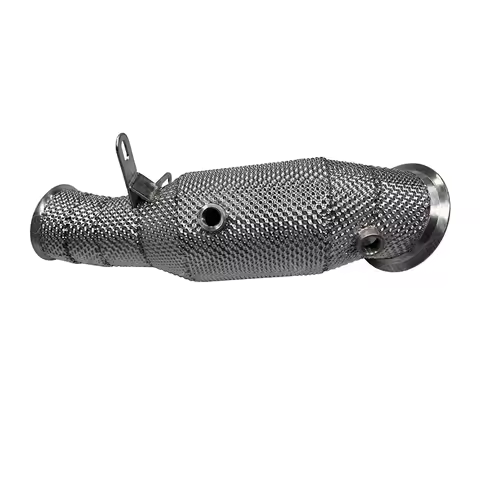 JTLD Exhaust DownPipe for 2015 bmw m135i n55 engine 3.0 i6 N55 fake Sanyuan