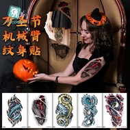 tattoo sticker fake tattoo Cross-Border Waterproof Flower Arm Halloween tattoo sticker Arm Men Women