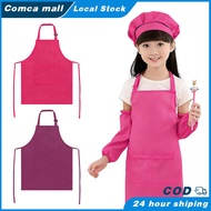 Adjustable Child Apron With Cap / Kids Painting Aprons For Cooking Baking Crafting Grilling For Kids