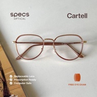 SPECS OPTICAL | CARTELL ~ A combination of plastic and metal frame