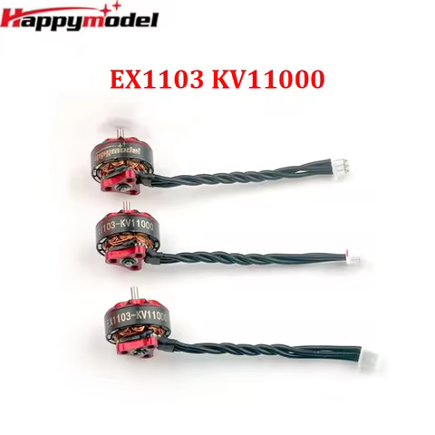 4PCS HappyModel EX1103 KV11000 1-2S Brushless Motor Replacement for Bassline 2S Micro 90mm FPV Drone