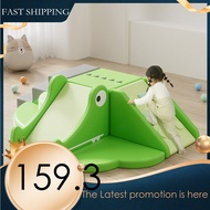 MOMTURE Slide Soft Climbing&Sliding Combo Baby Sensory Training Kids Slide Indoor Slides Crocodile P