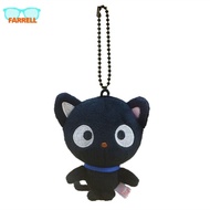 FARRELL ตุ๊กตาผ้าพลัฌ พวงกุญแจตุ๊กตาแมวชอคโกแคท การ์ตูนลายการ์ตูน แมวดำชอคโกแคท พวงกุญแจกระเป๋าแมวชอ