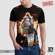 Kaos Distro Print 3R Kesenian Wayang Semar 1