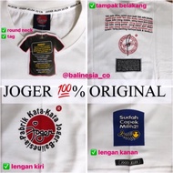 Kaos Joger Bali Dewasa - Asli 100% Original - Warna Putih - Lengan