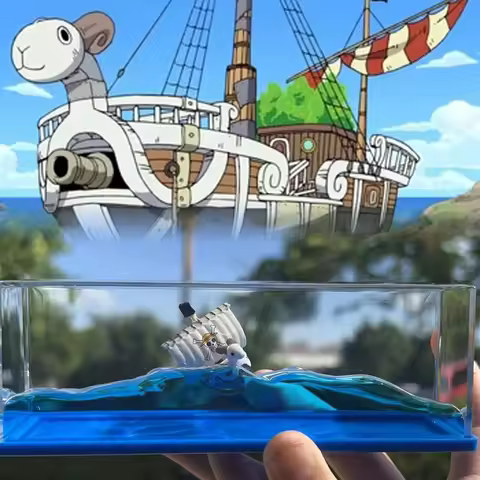 Going Merry One Piece Floating Barcos Fluid Liquid Thousand Sunny Luffy Ship Barcos Floating Boat De