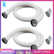 2Pcs 1.5Inch Above Ground Pool Hoses with 2 Type B Hose Adapters Set for Hose Adapter Filter Pump Ho
