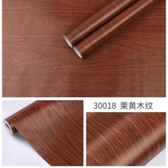 วอลเปเปอร์ลายไม้ สติ๊กเกอร์ลายไม้ สติ๊กเกอร์  สติกเกอร์ติดโต๊ะ หน้ากว้าง 45 ซม. x 300 ซม