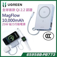 【3C安全認證】UGREEN - UGREEN MagFlow 10000mAh 磁吸無線行動電源  (65958B-PB773)