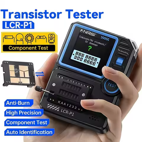 FNIRSI LCR-P1 Transistor Tester Multimeter Diode Transistor Capacitance Meter Resistance LCR ESR Met
