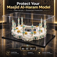 Acrylic Display Box for Masjid Al-Haram Mecca Mosque Model Dustproof Display Case 65x45x25cm