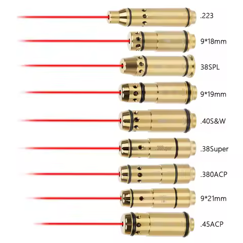 9mm 380ACP 40S&W 223Rem Dry Fire Laser Trainer for Shooting Competition Tactical.
