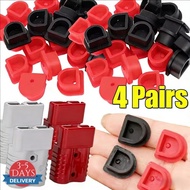 [3-5 DAYS DELIVERY]2/4 Pairs - Anderson Connector Silicone Dust Plugs | Waterproof Red Black Cover, 