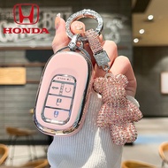 Honda HRV Key Cover 2024 TPU Key Case Sarung Remote Kereta Honda Hrv Civic Accessories 2022 - 2025