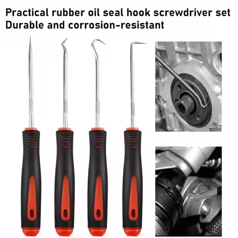 4pcss Car'S O-Ring Rubber Oil Seal Hook Combination Puller Remover Practical Parts Tyre Repair Essen