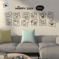 Cartoon Cartoon Avatar Stickers Funny Emoji Decorative Stickers Kitchen Restaurant Children's Room B