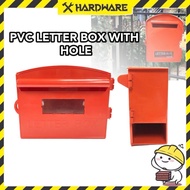 PVC letter box red colour with holder/Letter box plastic/Letter box PVC/Letter box/Peti surat/Peti s