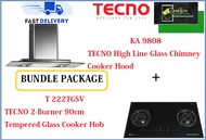 TECNO HOOD AND HOB BUNDLE PACKAGE FOR ( KA 9808 &amp; T 222TGSV) / FREE EXPRESS DELIVERY