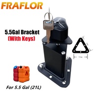 ☞Burglar-proof Aluminium Alloy Bracket Lock Mount Holder for 21L Water Tank, 5.5Gallons Water St ♠x