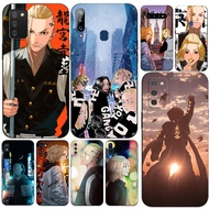 Case For Samsung Galaxy A8 A6 PLUS A9 2018 Back Cover Soft Silicon Phone black tpu Anime Tokyo Revengers